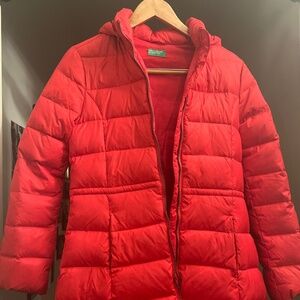 Benetton Puffer Coat Long
